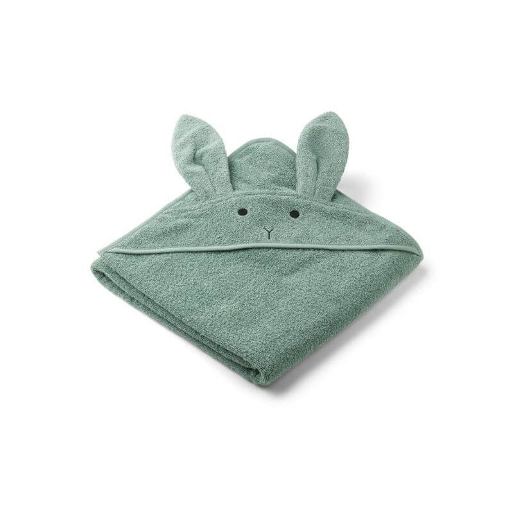 LIEWOOD - Hooded bath towel - mint rabbit - cute and adorable