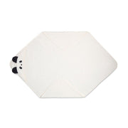 Liewood - cute hooded towel - panda crème de la crème - bath robes for kids - 100% cotton