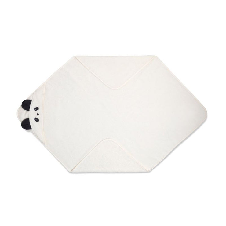 Liewood - cute hooded towel - panda crème de la crème - bath robes for kids - 100% cotton
