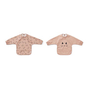 LIEWOOD - set of 2 cape bib for kids - cat pink - original and water repellent