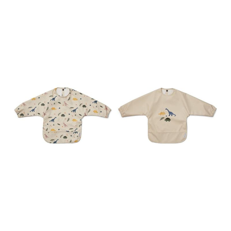LIEWOOD - set of 2 cape bibs for kids - dino mix - practical and original
