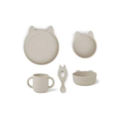 silicon tableware set - cat sandy