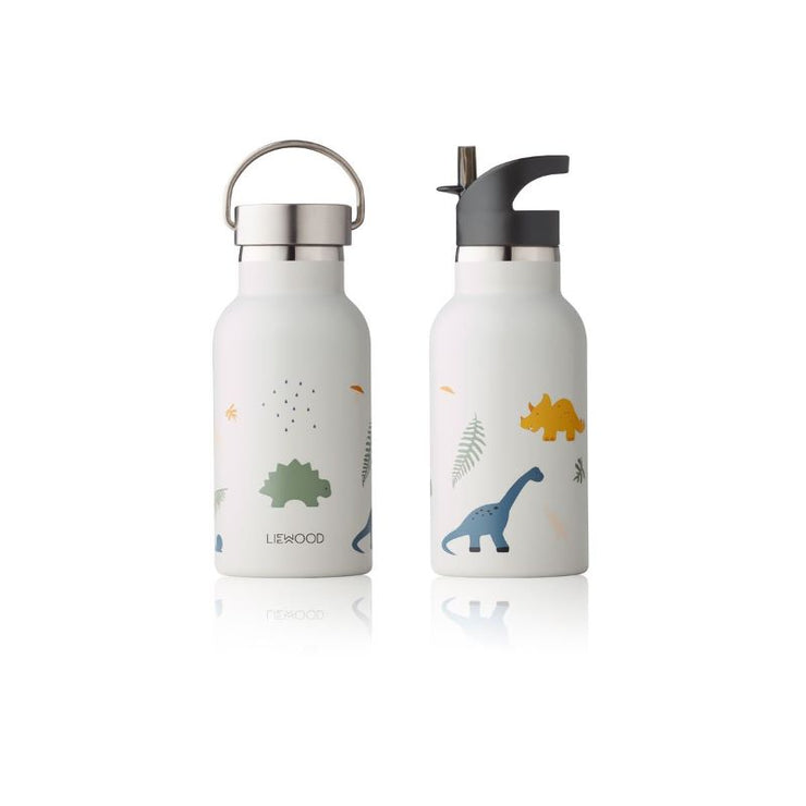 LIEWOOD - water bottle for kids - dinausor - stainless steel