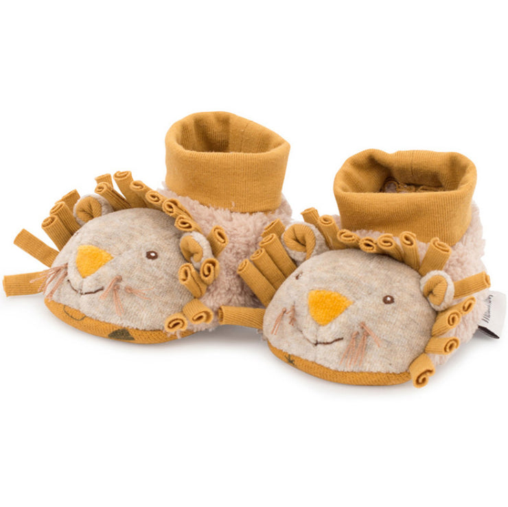 Lion slippers for babies - Moulin Roty