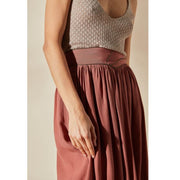 Louizon - midi Skirt Carty - brass color - 98% cotton - 2% elasthane