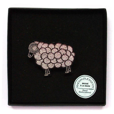 Embroidered brooch - Ram
