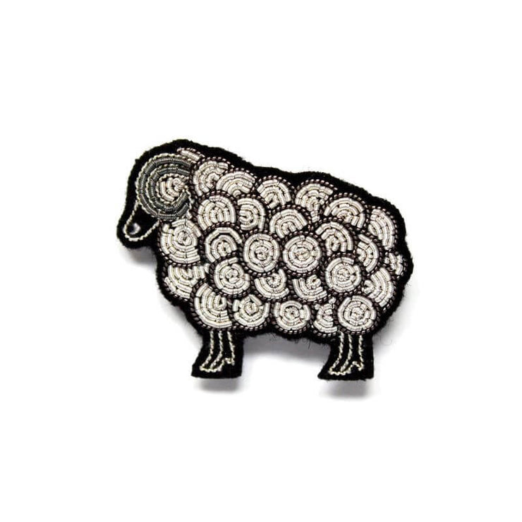 Embroidered brooch - Ram