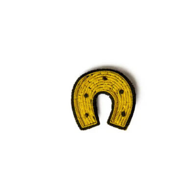 Embroidered brooch - Horseshoe