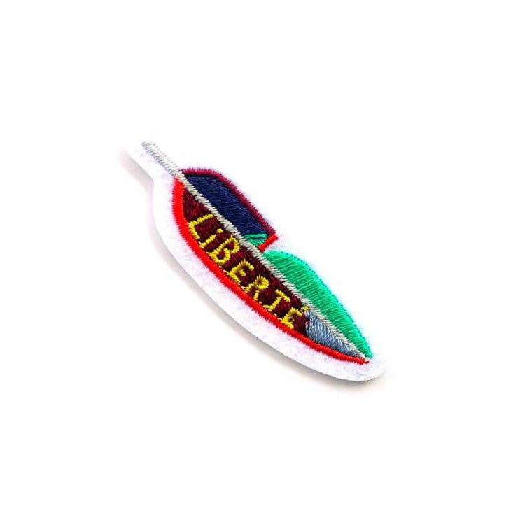Embroidered patch -  Freedom feather