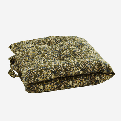 MADAM STOLTZ - printed mattress - olive - cozy and warm decoration