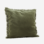 Cushion cover with fringes - Light jade