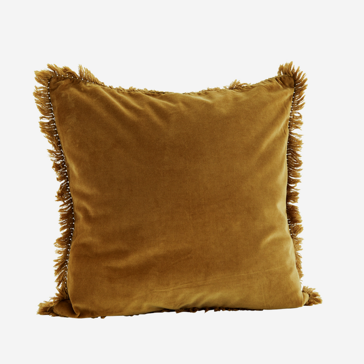 Cushion cover with fringes - Sugar almond
