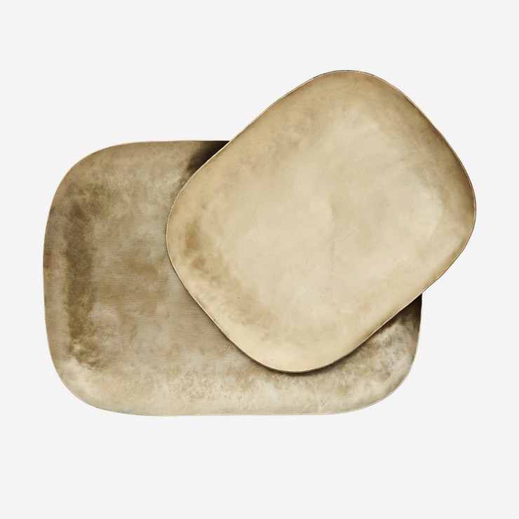 Madam Stoltz - rectangular trays - gold