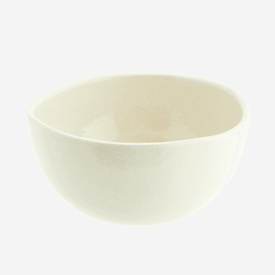 MADAM STOLTZ - stoneware bowl - off white 