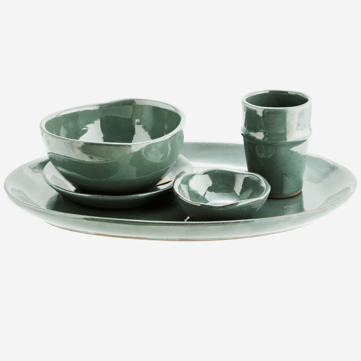 MADAM STOLTZ - stoneware mug sea green - original and beautiful tableware