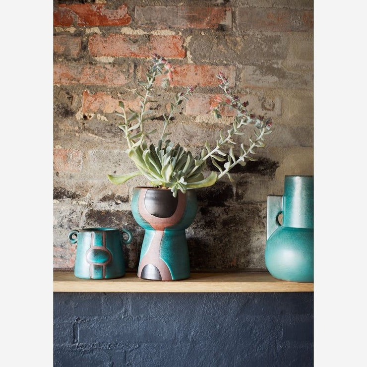 Large terracotta vase - Green