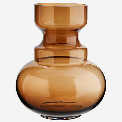 Retro vase - Brown glass