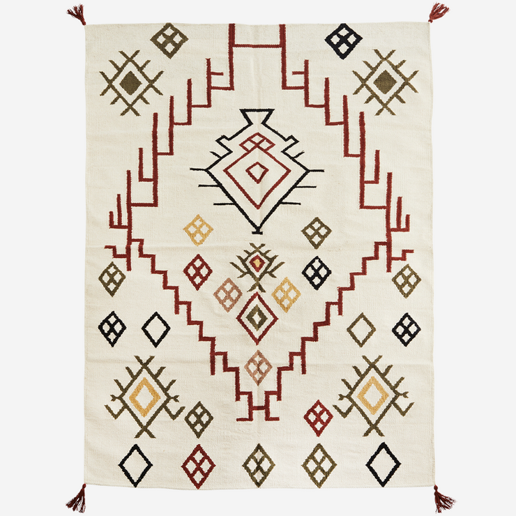 MADAM STOLTZ - cotton rug - ethnic - original and sustainable interior decoration