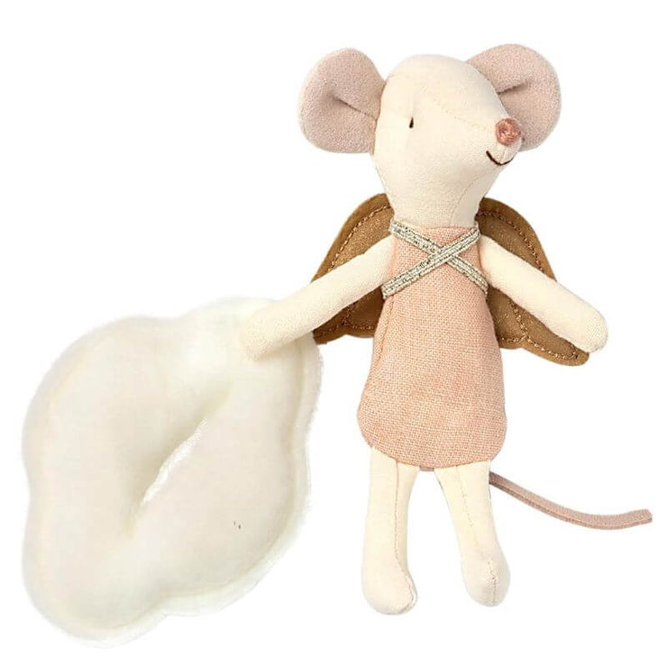 MAILEG - Angel mouse in a book - cute figurine for kids 