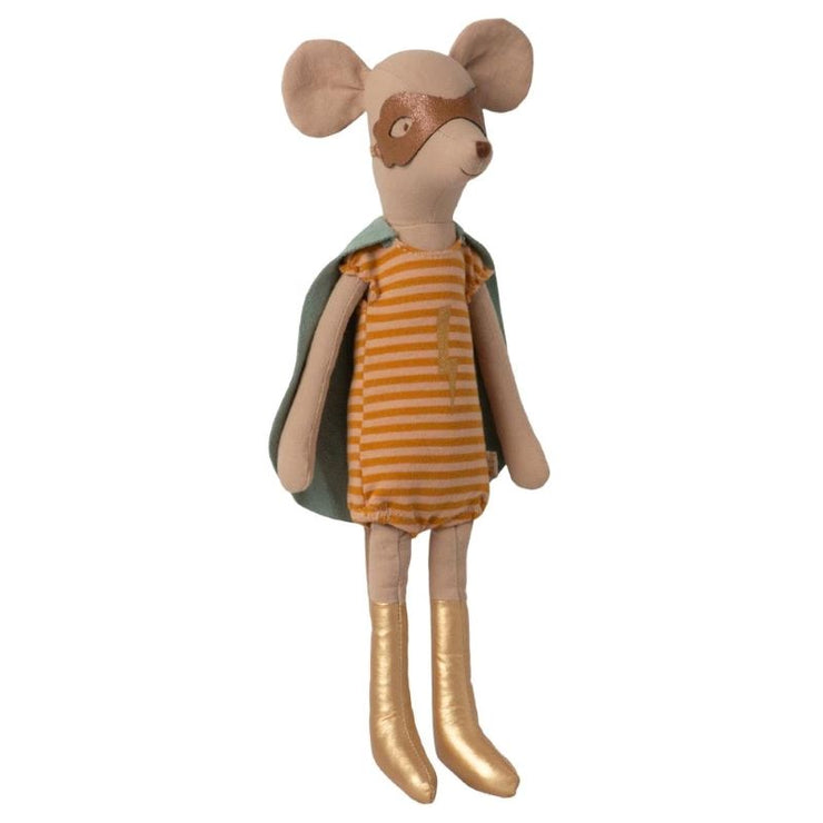 MAILEG - Super heroine mouse - girl - cute toy for kids in cotton