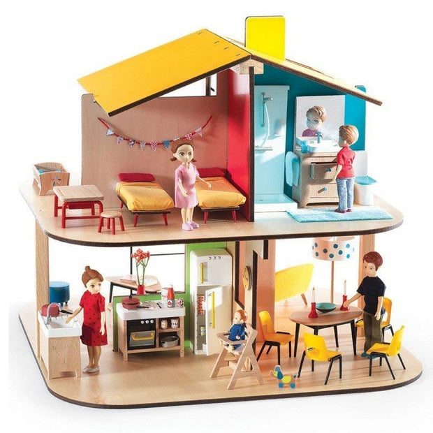 DJECO - Colourful doll house - Color House