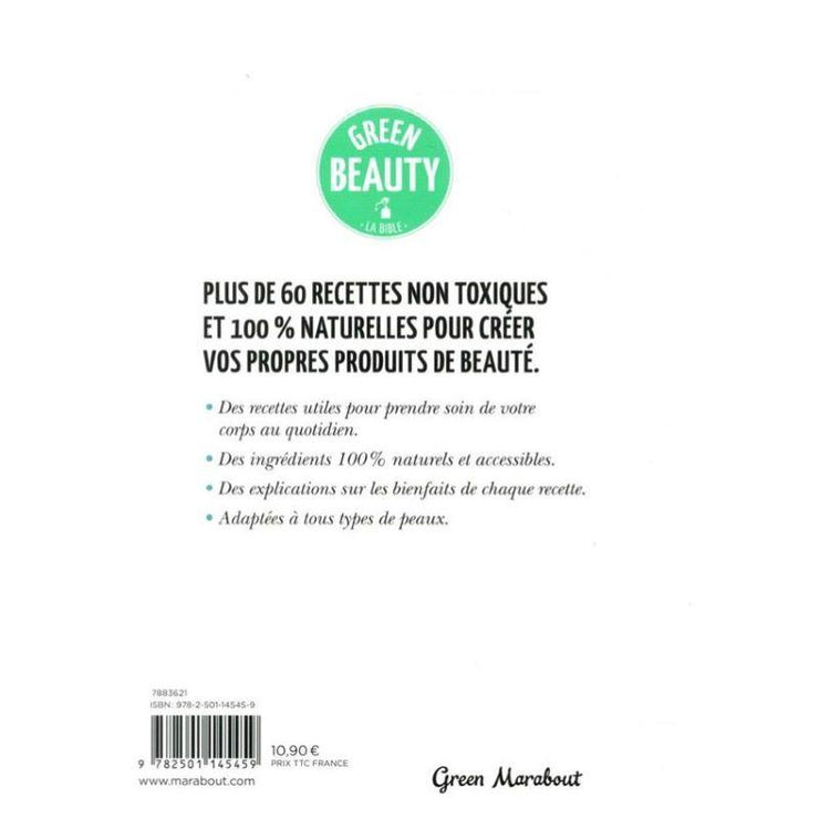 MARABOUT EDITION - "Green beauty" book about homemade cosmetics in French