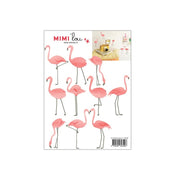 Mimilou - stickers for kids bedroom - just a touch - pink flamingos fun and cute - made in France