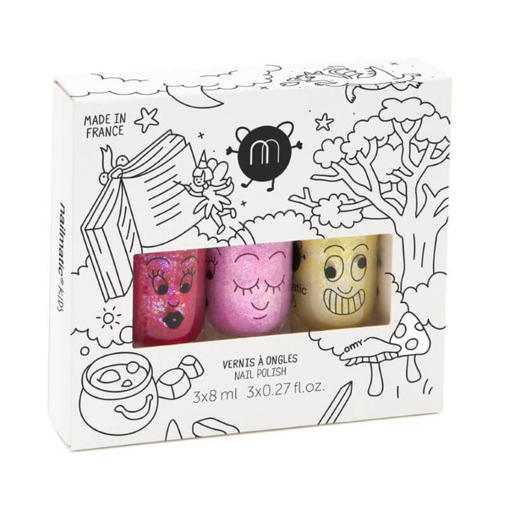 NAILMATIC KIDS - Magic Forest - 3 water based nailpolish set for kids 
