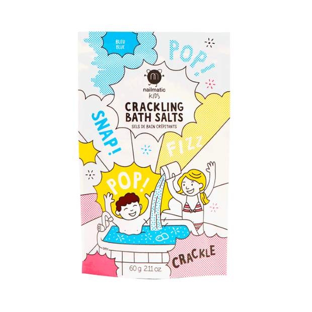 NAILMATIC KIDS - Crackling bath salts - blue - fun bath accessories for kids 