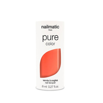 NAILMATIC - biosourced Sunny nail polish - beautiful coral orange