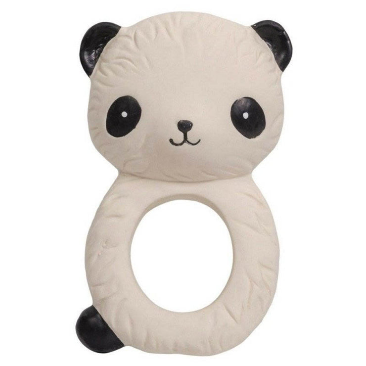 Panda teething ring - natural rubber