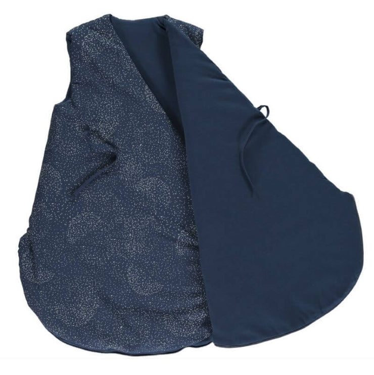 Nobodinoz - Cloud sleeping bag - gold bubble/Night blue