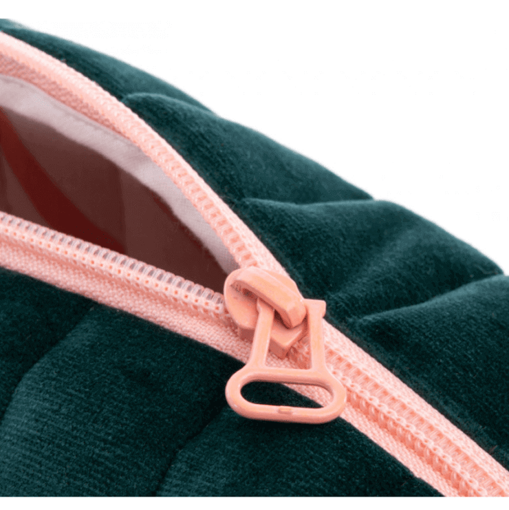 Nobodinoz - Savannah case - jungle green - recycled velvet 100% made in France and Spain