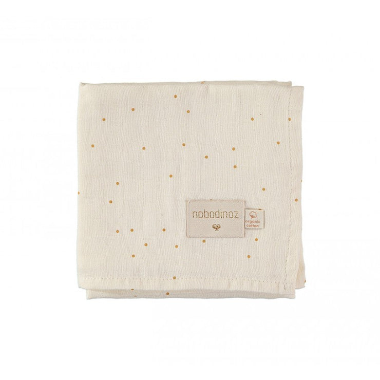 Nobodinoz - Set of 3 cotton swaddles baby love - haiku birds - made in France and Spain