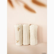 Set of 3 cotton swaddles baby love - haiku birds