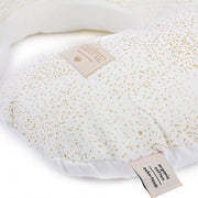NOBODINOZ - Sunrise nursing pillow - Gold bubble / White - Organic cotton