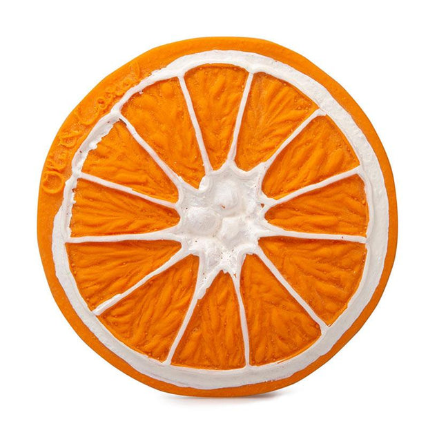 OLI AND CAROL - Clementino the orange - fun and original teething toy - environmental friendly