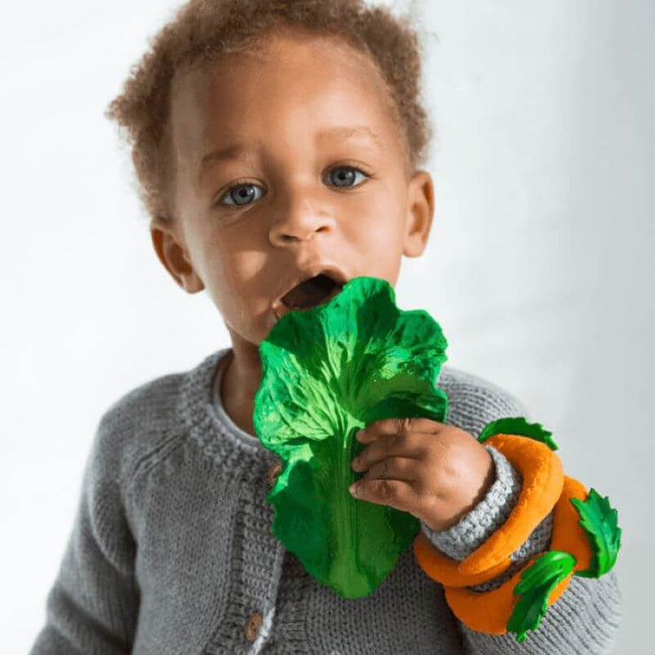 OLI AND CAROL - Kendall the Kale - vegetable teething toy - environmental friendly