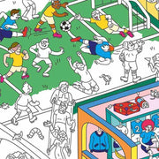 OMY DESIGN & PLAY - giant coloring poster - football