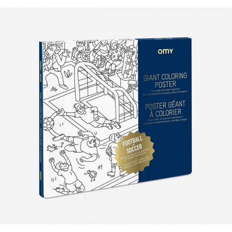 OMY DESIGN & PLAY - giant coloring poster - football