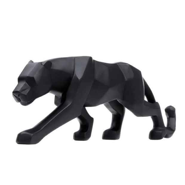 PRESENT TIME - black panther origami statue - beautiful and elegant decoration element