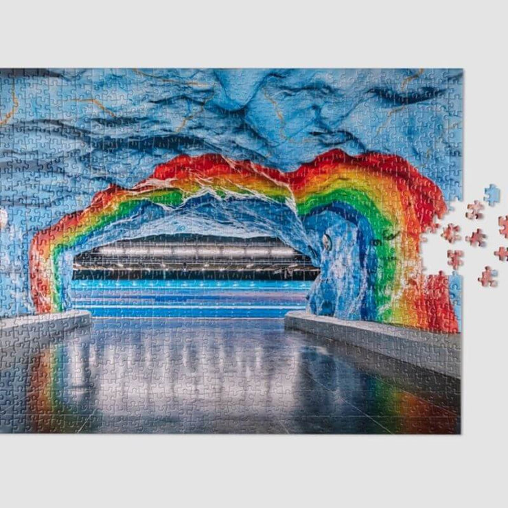 PRINTWORKS - Puzzle 1000 pieces - subway art rainbow