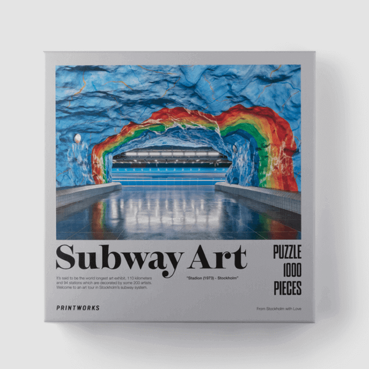 PRINTWORKS - Puzzle 1000 pieces - subway art rainbow