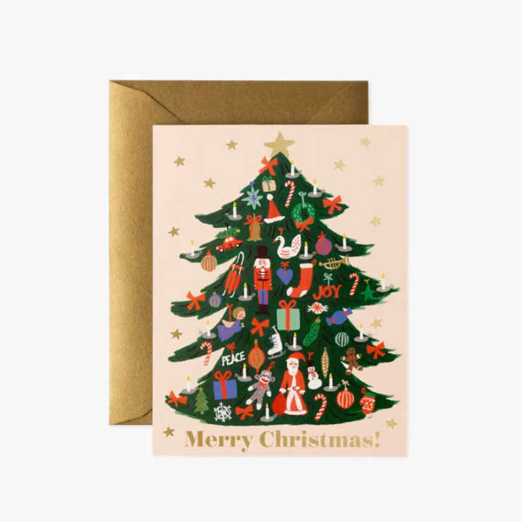 Christmas card - Trimmed tree