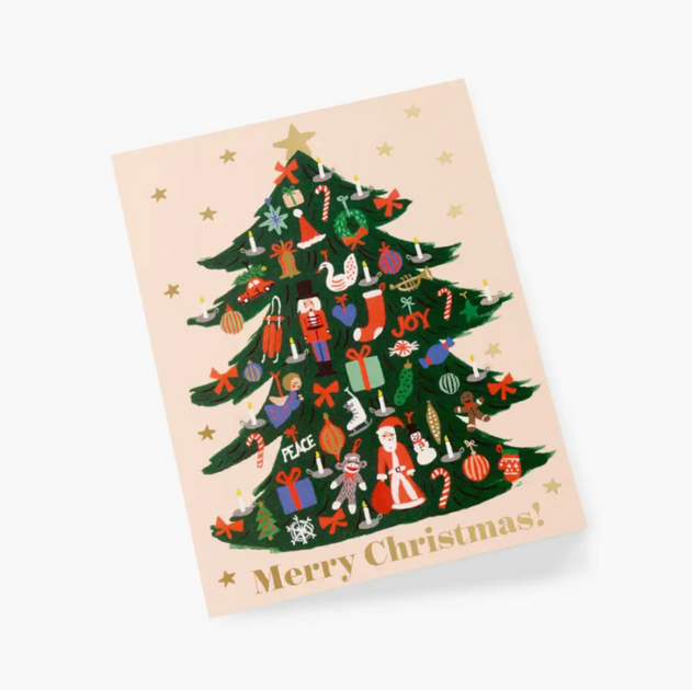 RIFLE PAPER CO. - Greeting card Trimmed tree - Christmas corner ...