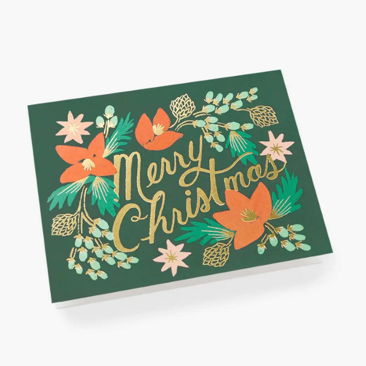Christmas card - Wintergreen garden