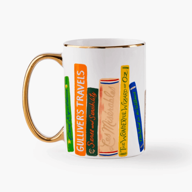 Rifle Paper Co - cute and generous Porcelain Mug - book club - beautiful gift idea for book lovers