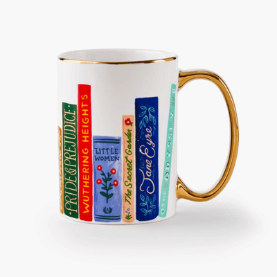 Rifle Paper Co - cute and generous Porcelain Mug - book club - beautiful gift idea for book lovers