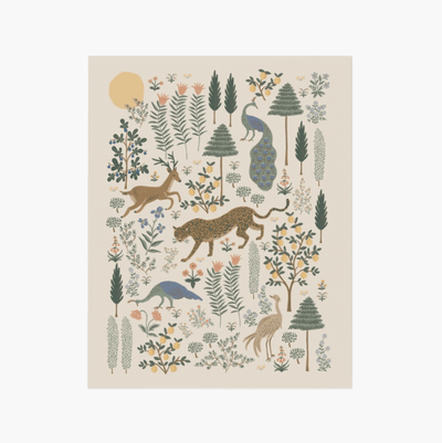 Rifle Paper Co - Beautiful Poster - Menagerie forest - wall decoration made in USA 