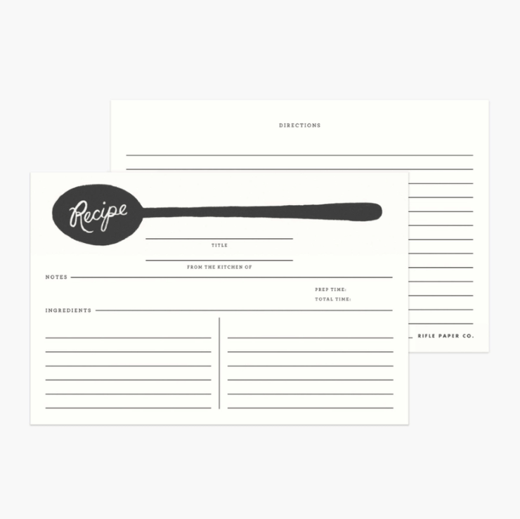 Rifle Ppaper Co - vintage metal recipe box - garden party blue